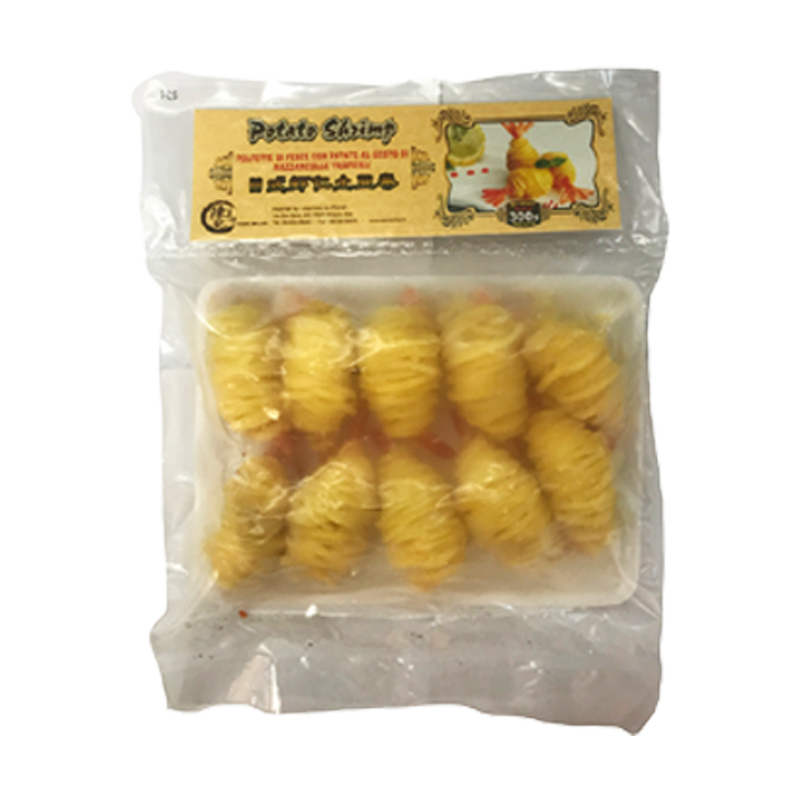 GAMBERI IN FILI DI PATATE 250GX20PZ虾仁土豆卷